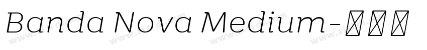 Banda Nova Medium字体转换